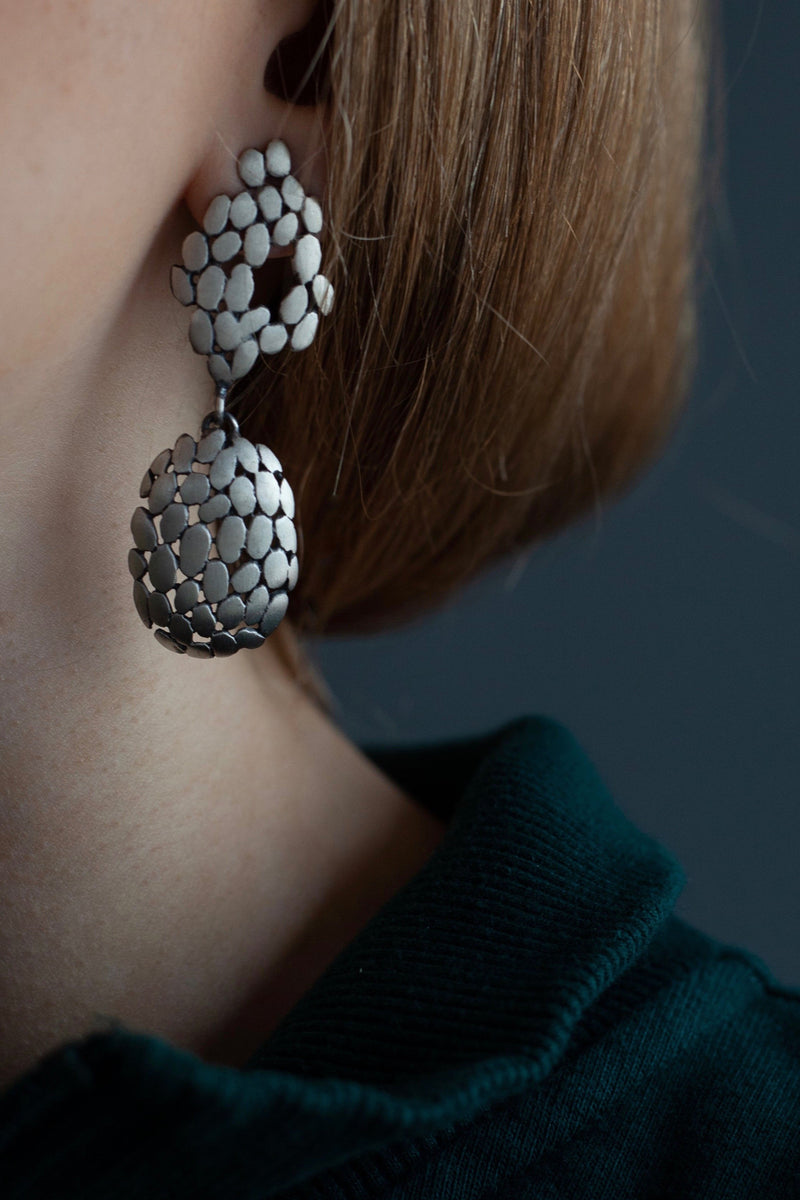 Turtle Shell Drop Earrings Catherine Hills Jewellery