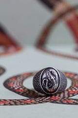 Oversized Serpent Signet Ring