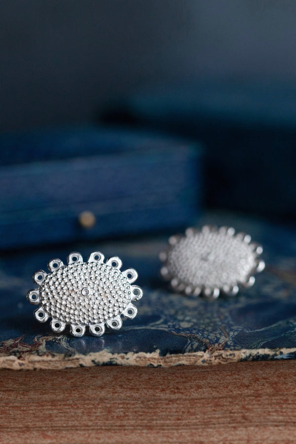 Large Baroque Stud Earrings