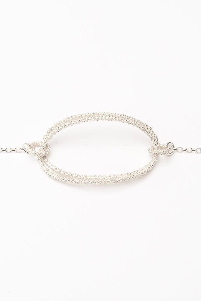 Oval Bobbled Hoop Bracelet