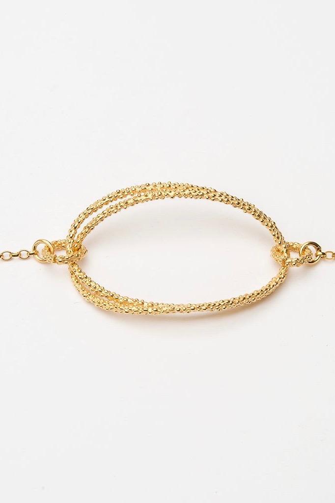 Oval Bobbled Hoop Bracelet