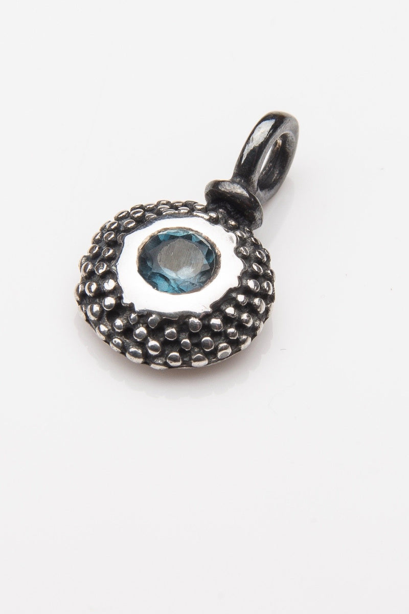 Birthstone Bobbled Pollen Charm Pendant Necklace