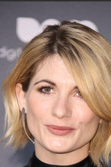 My Phish Drop Earrings worn by a Jodie Whittaker in oxidised silver