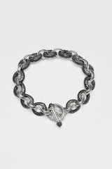 Textured Oval Hoop Bracelet