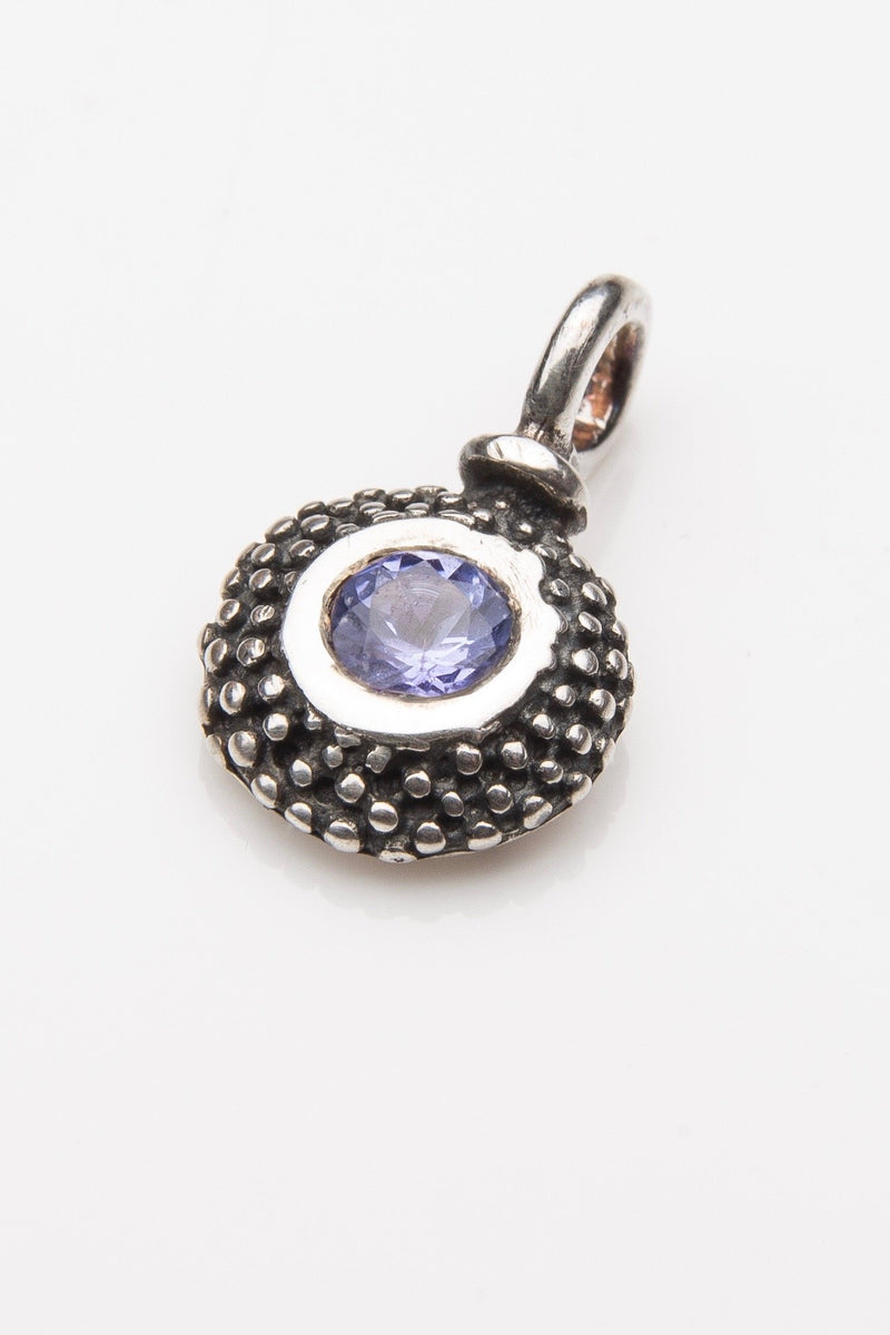 Birthstone Bobbled Pollen Charm Pendant Necklace