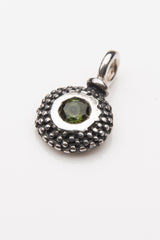 Birthstone Bobbled Pollen Charm Pendant Necklace