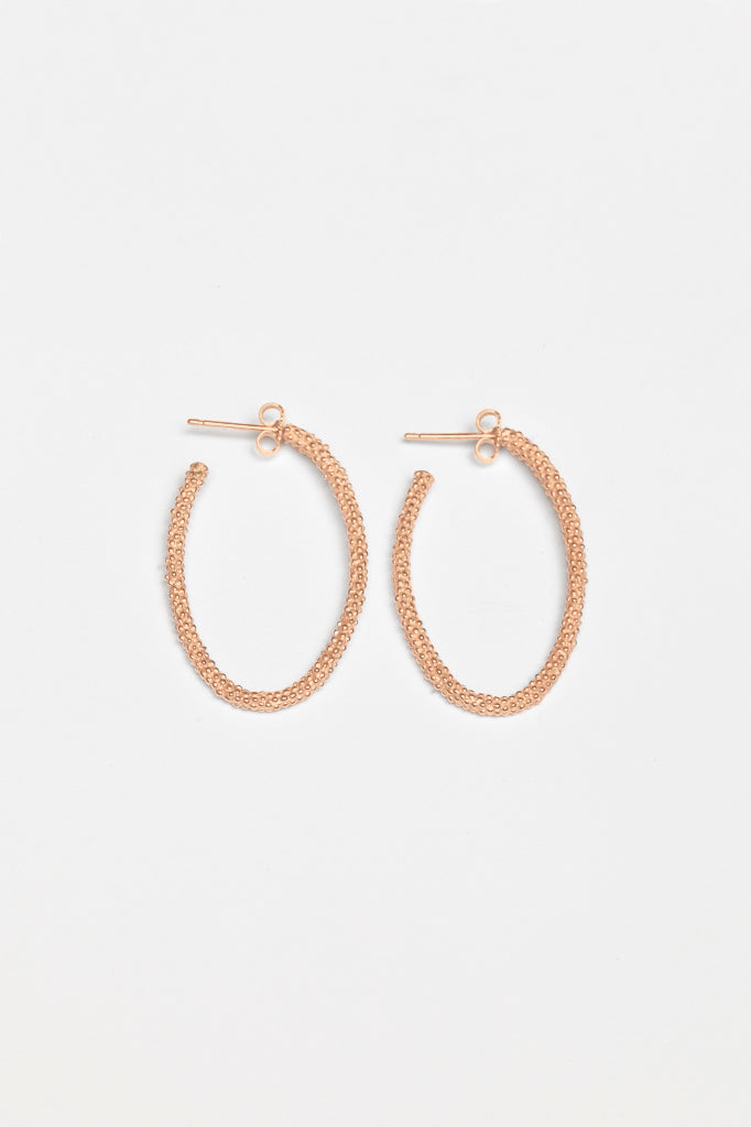 Elliptical Hoop Earrings