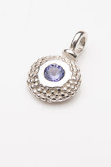 Birthstone Bobbled Pollen Charm Pendant Necklace