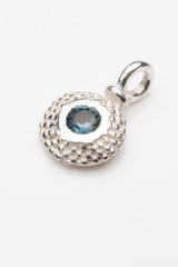 Birthstone Bobbled Pollen Charm Pendant Necklace