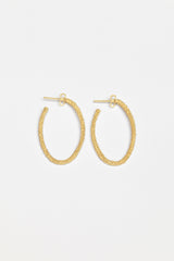 Elliptical Hoop Earrings